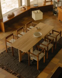 Farmhouse Trestle Table | L220 Planks