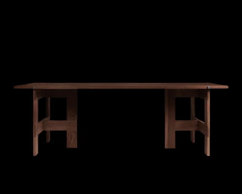 Farmhouse Trestle Table | L220 Planks