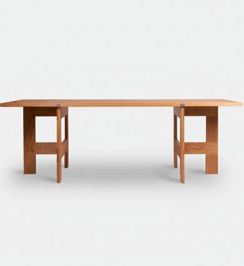 Farmhouse Trestle Table | L220 Planks