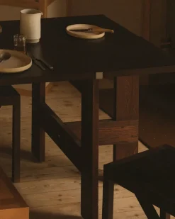 Farmhouse Trestle Table | L220 Planks