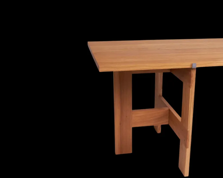 Farmhouse Trestle Table | L220 Planks