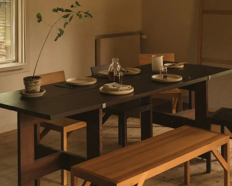 Farmhouse Trestle Table | L220 Planks