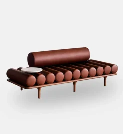 Five to Nine Daybed w/ backrest & left cement table