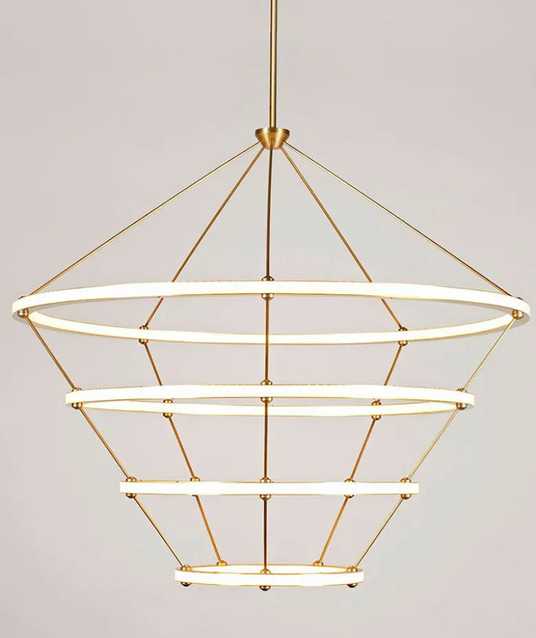 Halo Chandelier - 4 Rings