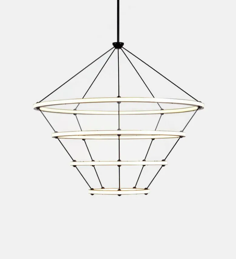 Halo Chandelier - 4 Rings