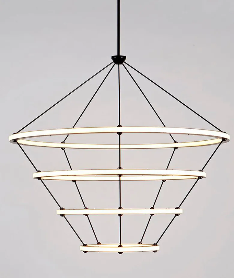 Halo Chandelier - 4 Rings