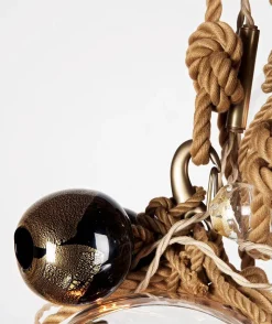 Knotty Bubbles Chandelier - 3 Lg, 2 Small Bubbles, 5 Barnacles
