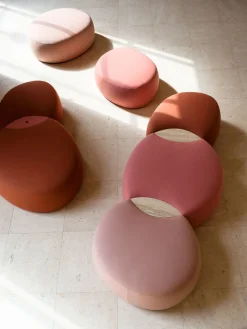 Matera Three Elements Ottoman with Fabric Table