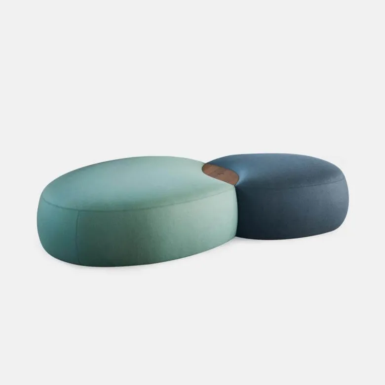 Matera Two Elements Ottoman with Marble Table