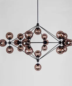 Modo Chandelier - 6 Sided, 21 Globes