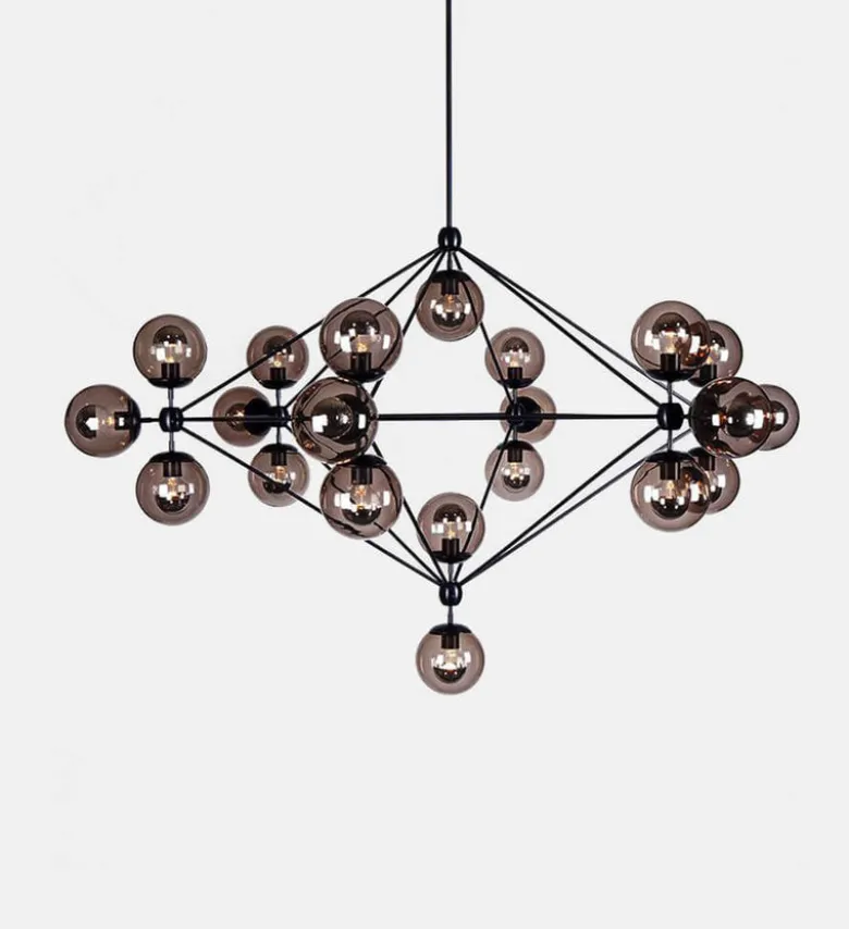 Modo Chandelier - 6 Sided, 21 Globes