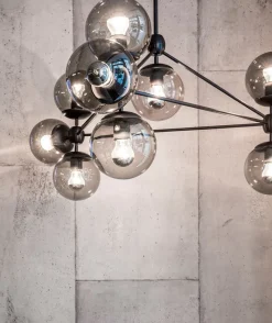 Modo Chandelier - 3 Sided, 10 Globes