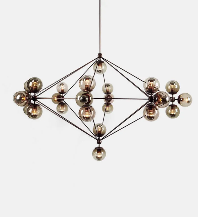 Modo Chandelier - 8 Sided, 27 Globes