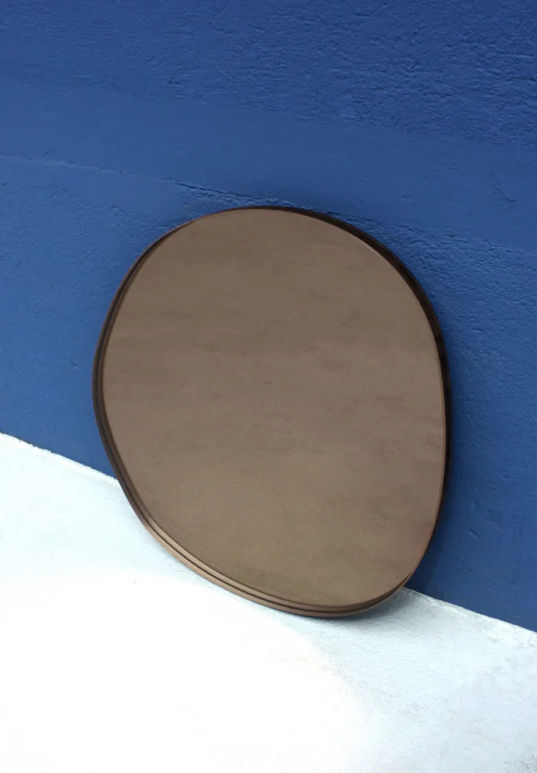 Off Round Seeing Glass Mirror