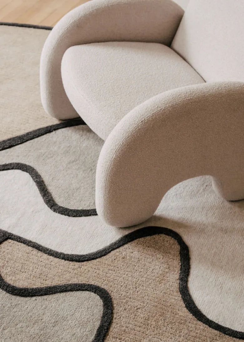 Tapis Forme Libre Coquillage