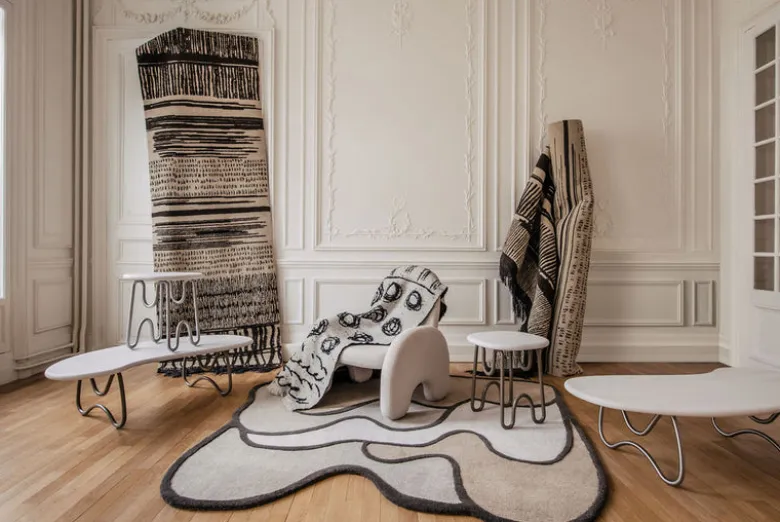 Tapis Forme Libre Coquillage