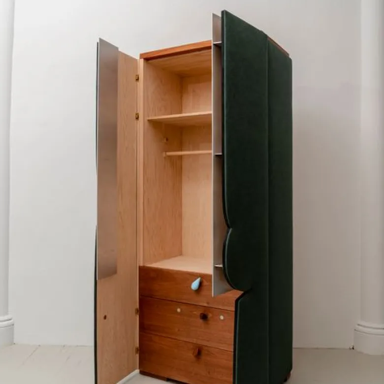 Upholstered Armoire