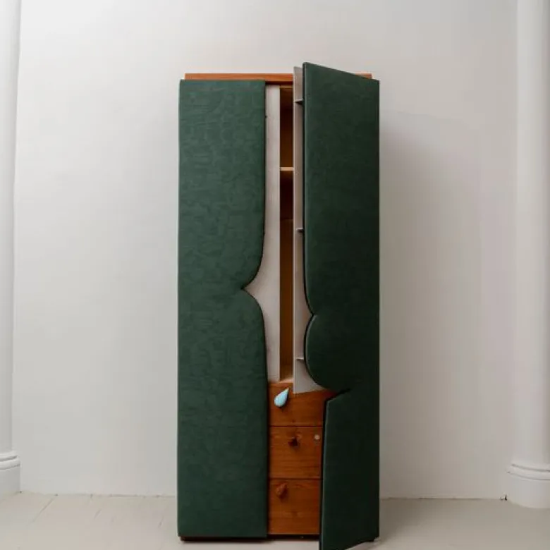 Upholstered Armoire