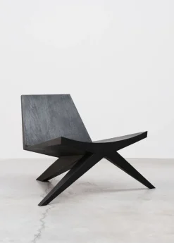 V-easy chair with ottoman